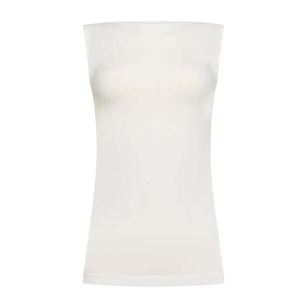 Wolford White Sleeveless Tops, Female, Xs, Aurora Top