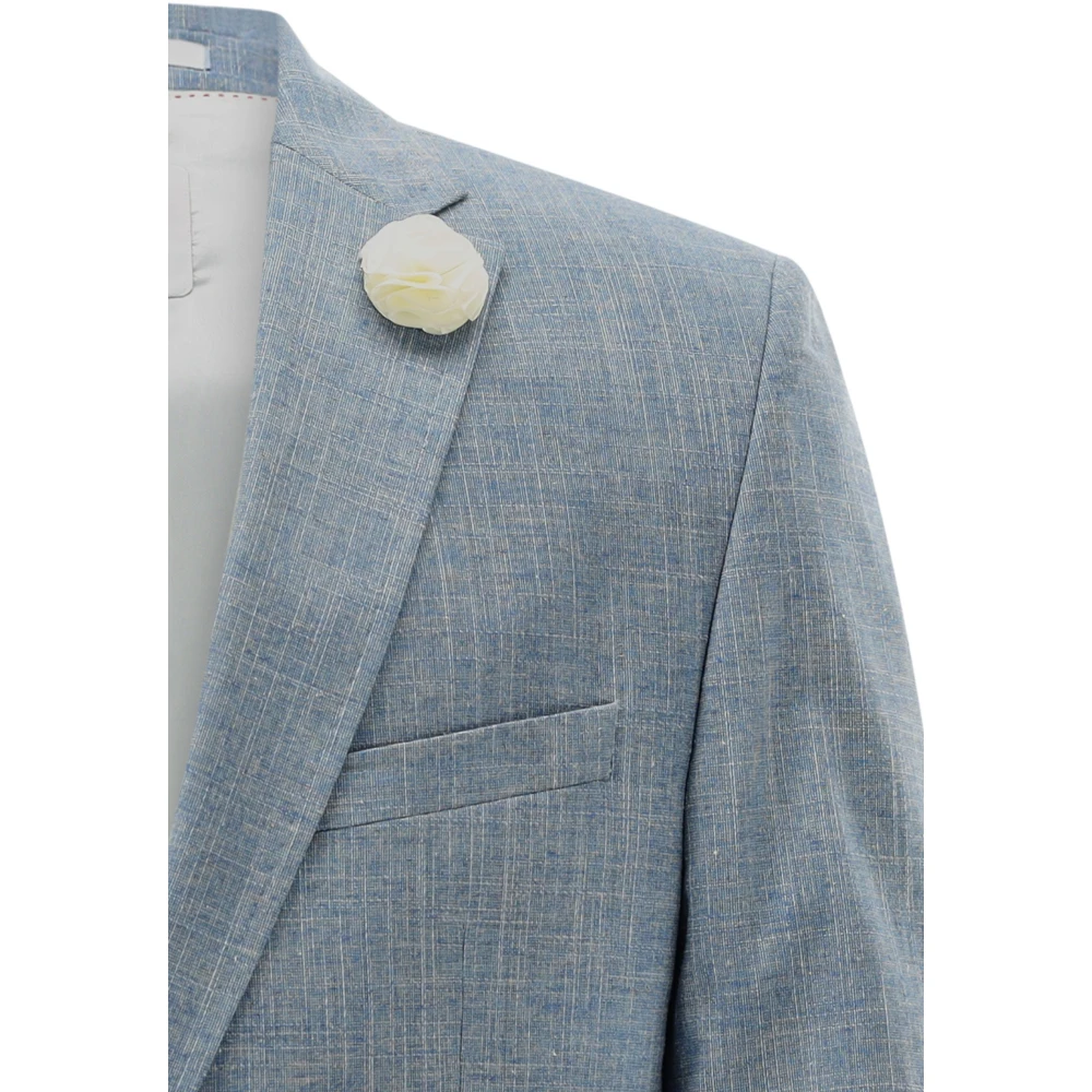 Club Of Gents Blauw Colbert Jas Blue Heren