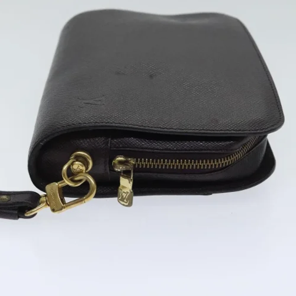 Louis Vuitton Vintage Pre-owned Leather clutches Brown Dames