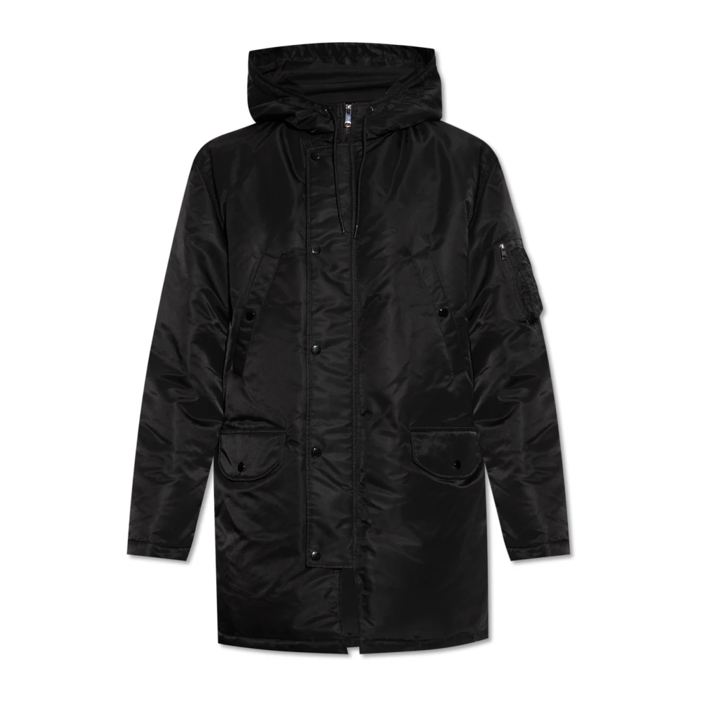 Theory Hoodie Jas Black Heren