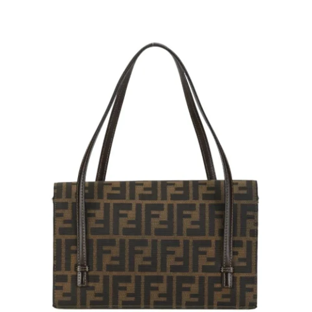 Fendi Vintage Pre-owned Canvas fendi-bags Brown Dames