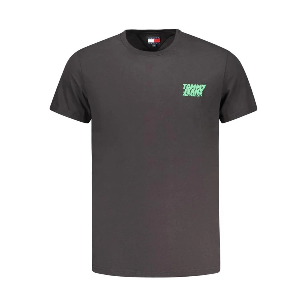 Tommy Hilfiger Men's Black Graphic Tee For Modern Man