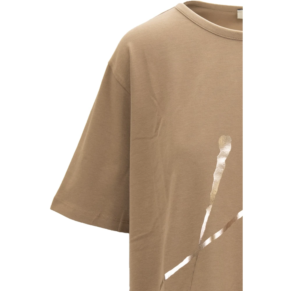 Herno T-shirt met grafische print Brown Heren