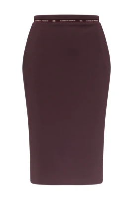 Stretch crepe skirt