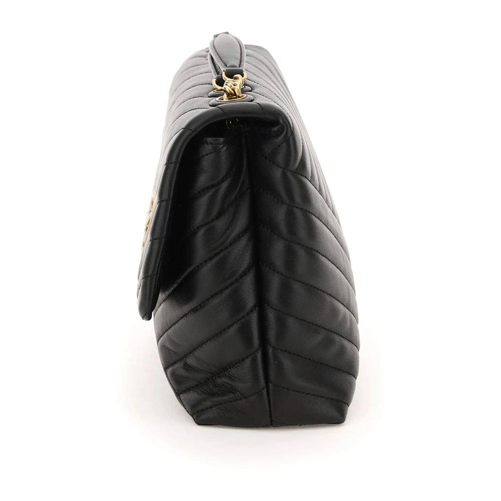TORY BURCH Chevron Quilted Schoudertas Black Dames