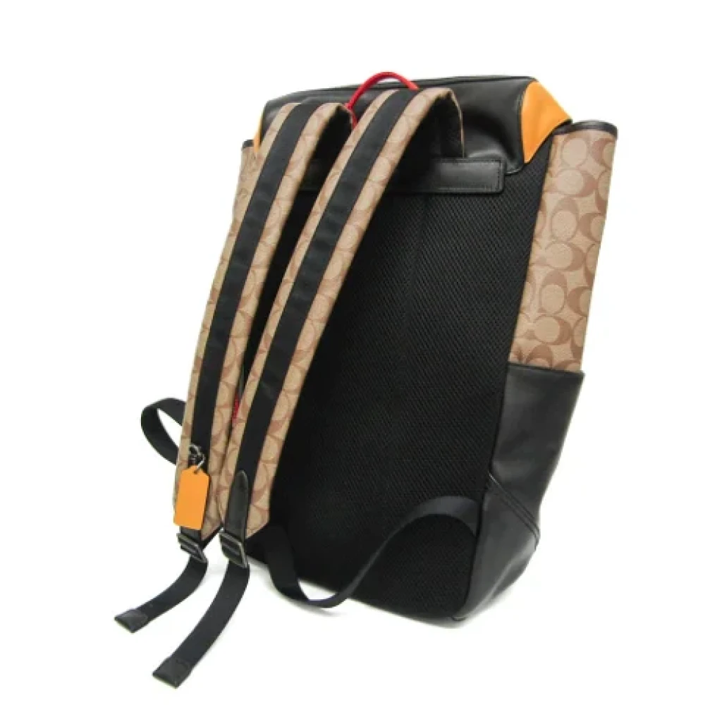 Coach Pre-owned Canvas backpacks Brown Dames