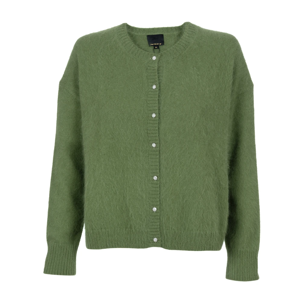 Lekker, grønn angora cardigan!