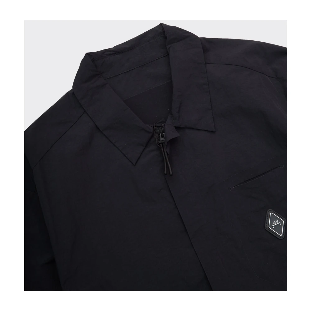 A-Cold-Wall Zwarte Zip System Shirt Black Heren