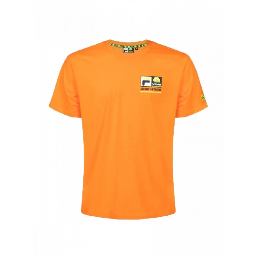 Fila Katoenen T-shirt met korte mouwen Orange Heren