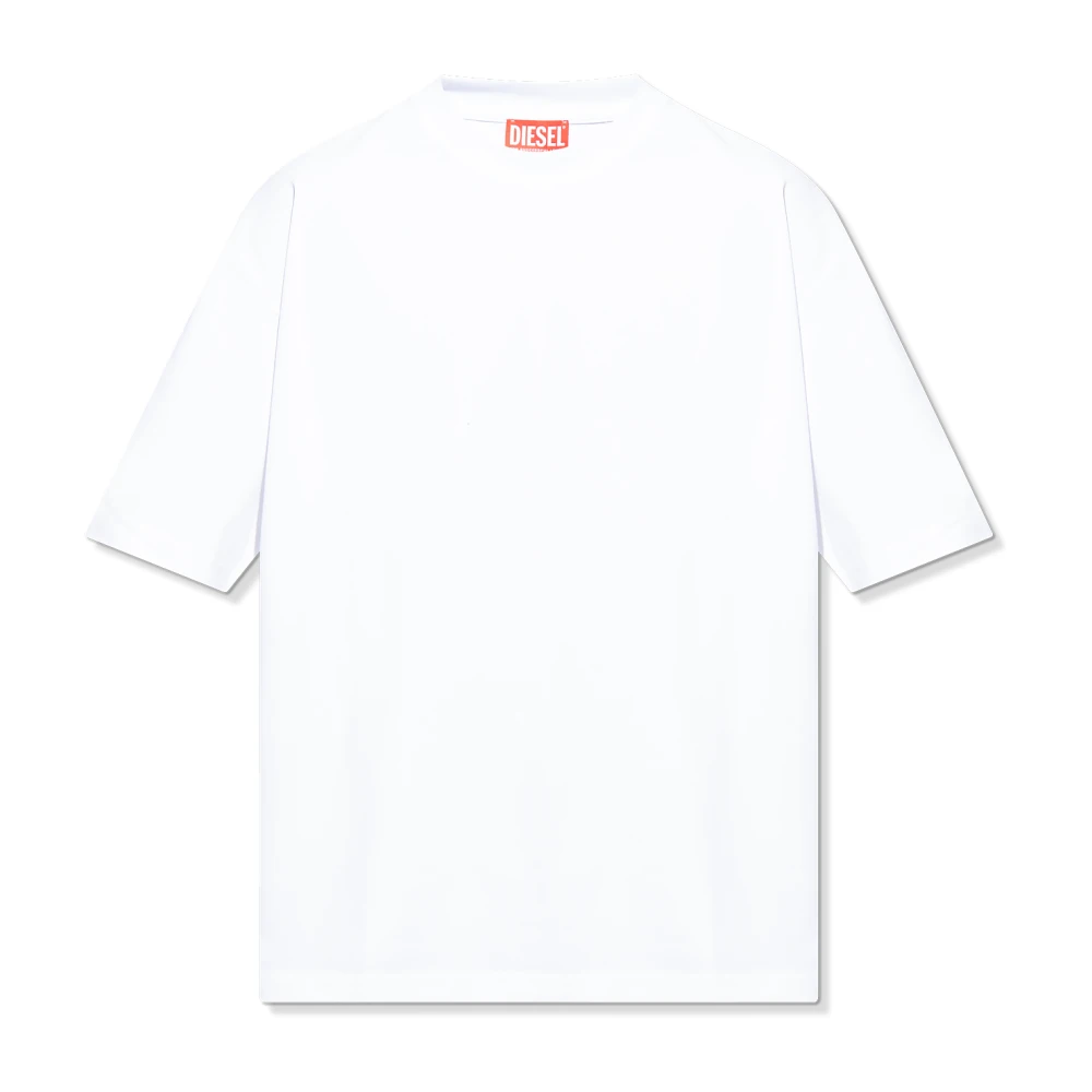 Diesel T-Boggy-Megoval-D T-shirt White Heren