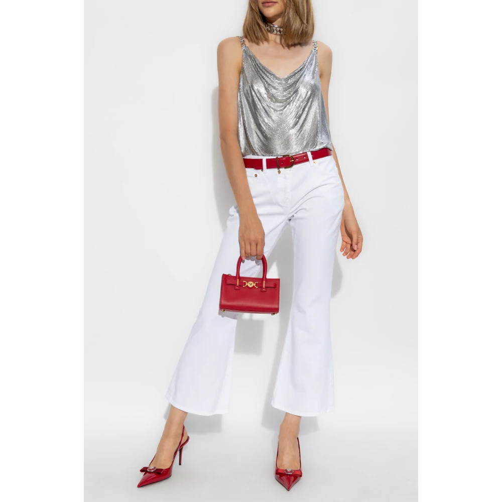 Versace Mouwloze top Gray Dames