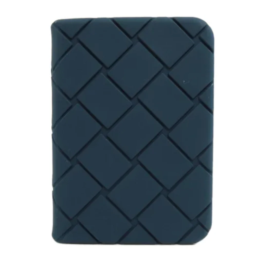 Bottega Veneta Vintage Pre-owned Rubber wallets Blue Dames