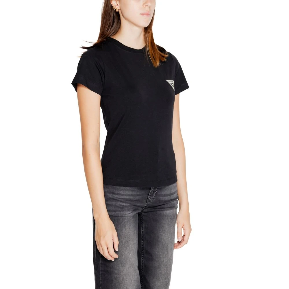 Guess Zwarte Katoenen Dames Tops Collectie Black Dames