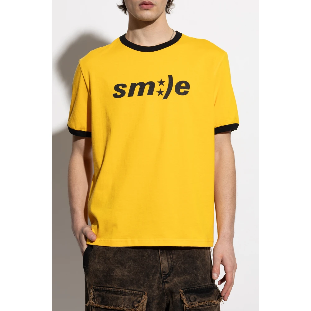 Misbhv T-shirt met print Yellow Heren