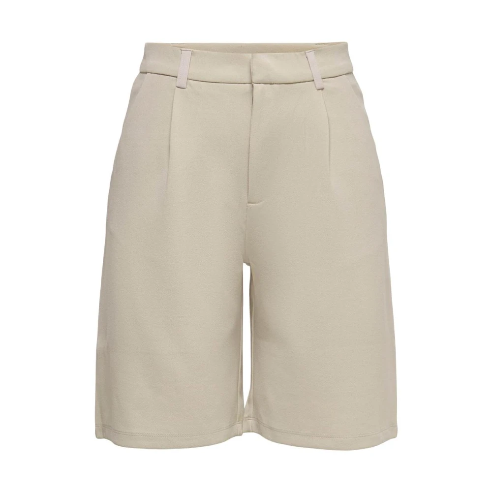 JACQUELINE de YONG Beige Dragkedja Shorts för vår/sommar Beige, Dam