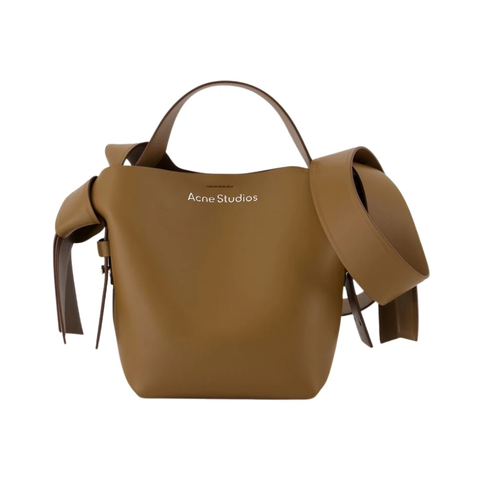 Acne Studios Women's Brown Quilted Leather Crossbody Bag - Handbags - One Size - Bags