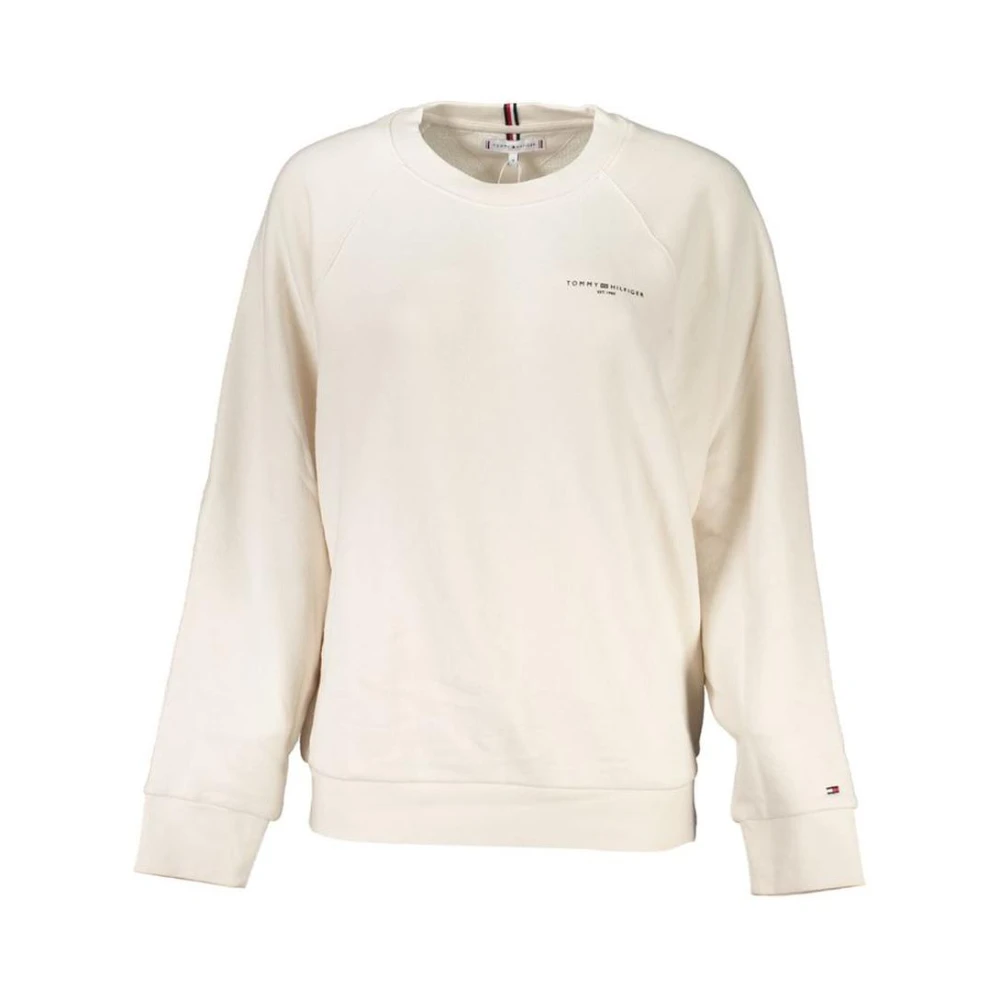Tommy Hilfiger Beige Cotton Women's Sweatshirt - 2XS - Image 2