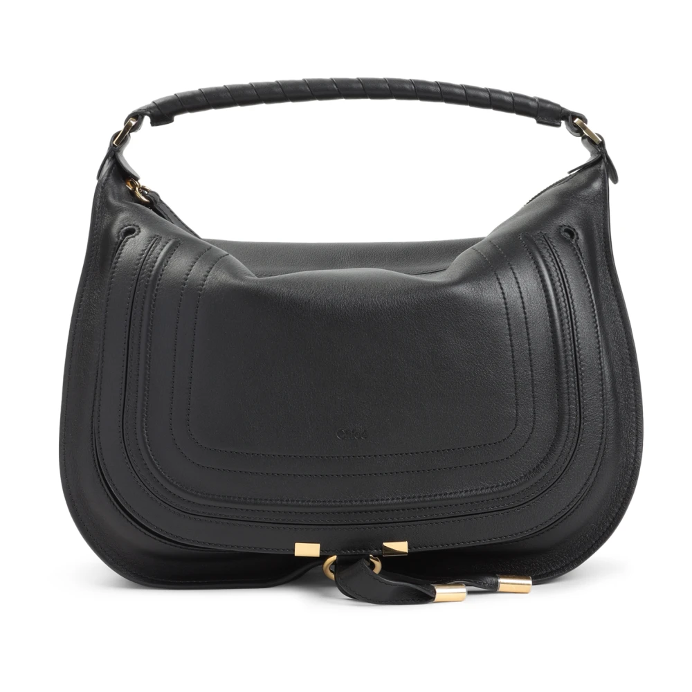 Chloé Black Marcie Shoulder Bag - Female - Handbags - One Size - Bags