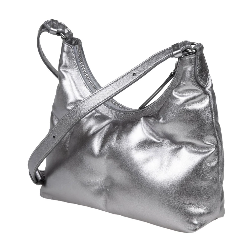 Maison Margiela Grijze Schoudertas met Metalen Details Gray Dames