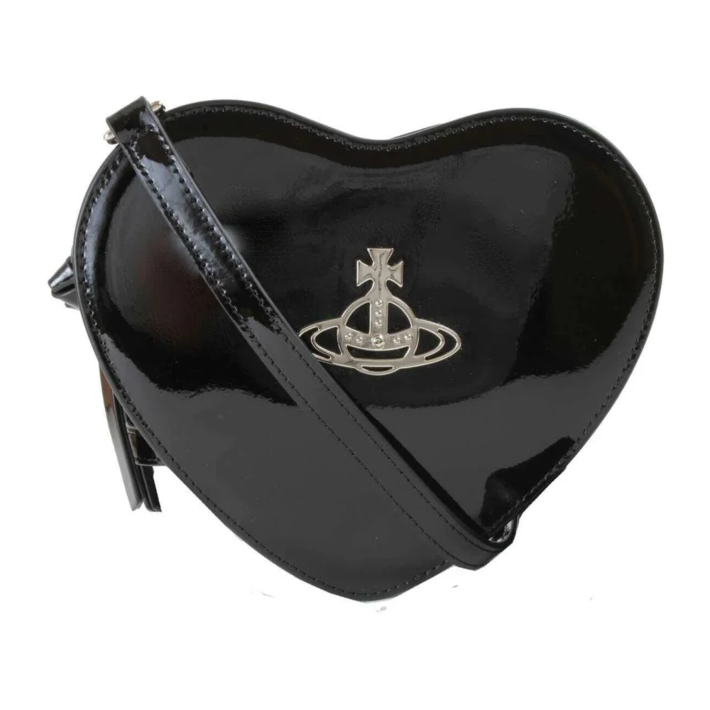 Vivienne Westwood Zwarte Heart Crossbody Tas Black Dames