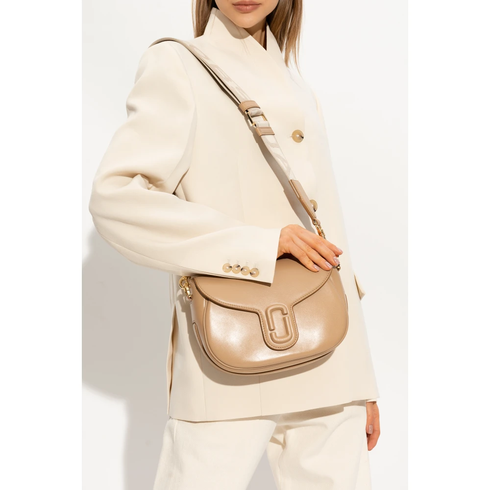 Marc Jacobs The J Marc Saddle Large Beige Dames