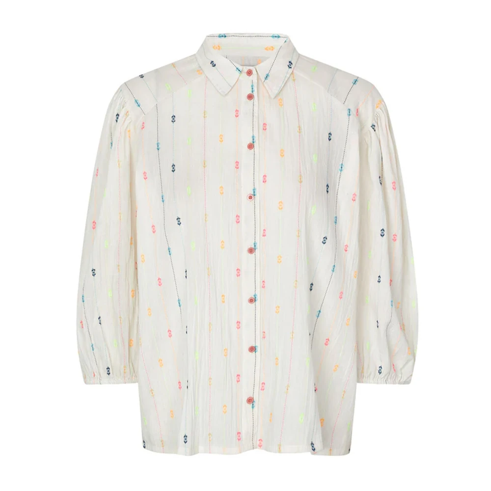 Lollys Laundry Heidill Shirt met Dropped Schouders Multicolor Dames