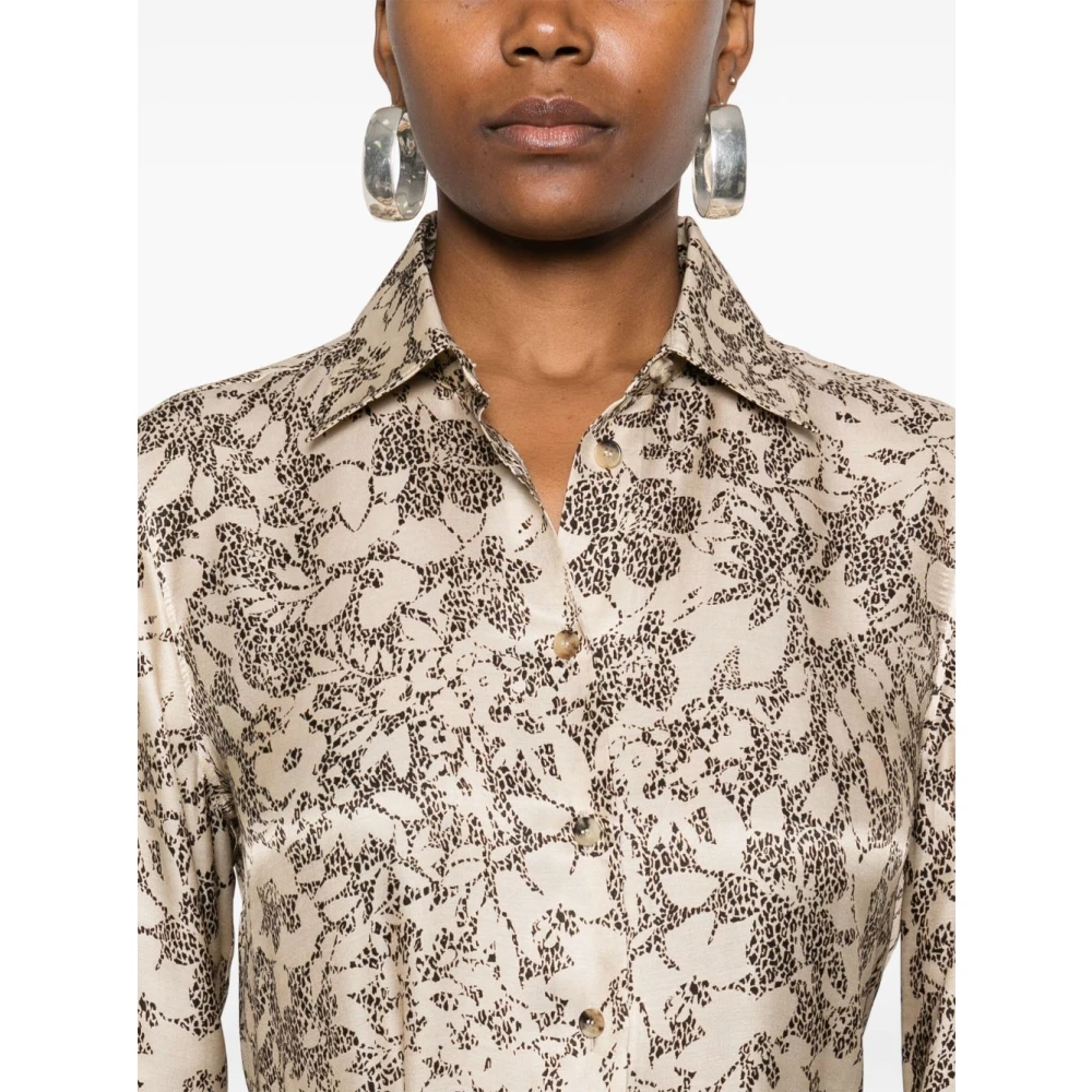 Golden Goose Zijdenmix Pajama Shirt Multicolor Dames