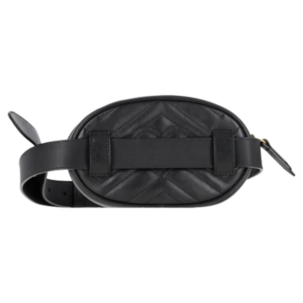 Gucci Vintage Pre-owned Leather crossbody-bags Black Dames