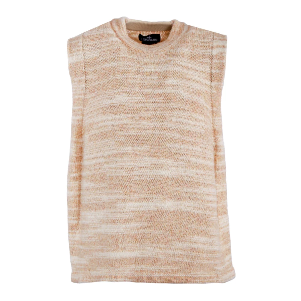 Stone Island Round-neck Knitwear Beige Heren