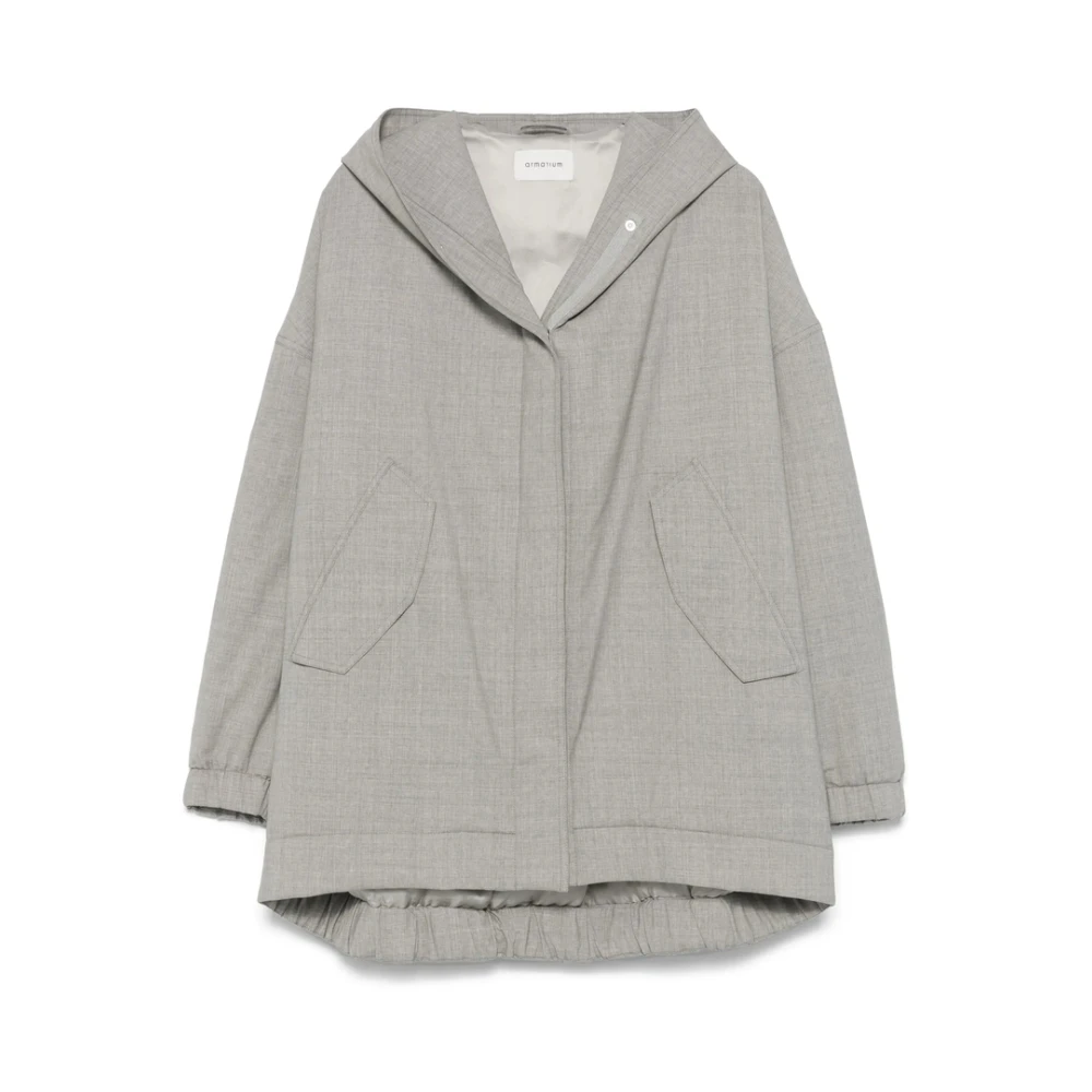 Armarium Lichtgrijs Klassieke Hooded Buitenkleding Gray Dames