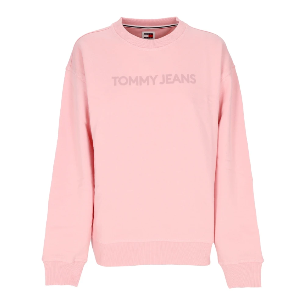 Tommy Hilfiger Women's Pink Sweatshirts, Xs, Lightweight Crewneck Sweatshirt Ballet