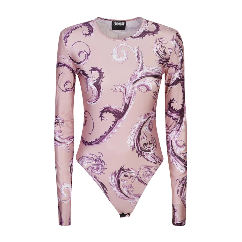 Versace Jeans Couture Roze Topkleding Aw24 Stijlvol Pink Dames