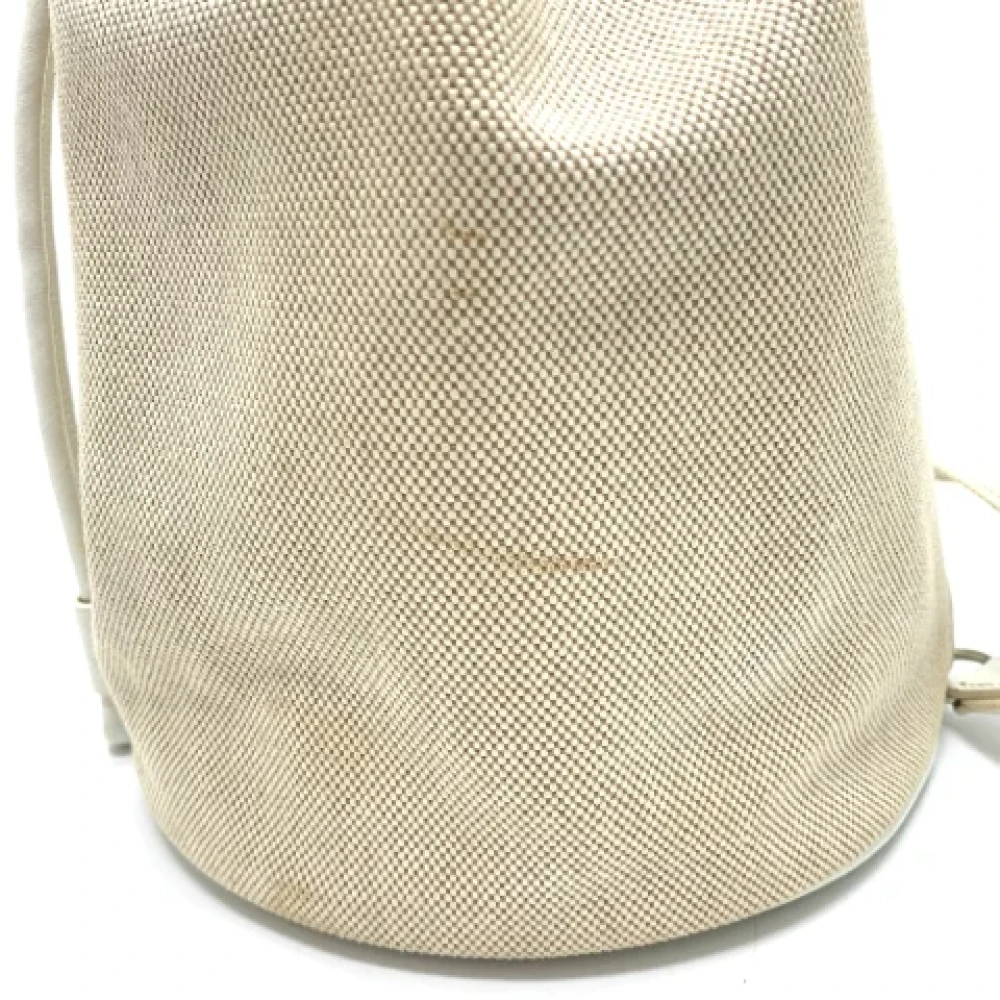 Hermès Vintage Pre-owned Fabric shoulder-bags White Dames
