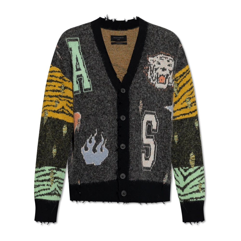 AllSaints Cardigan Akki Multicolor Heren