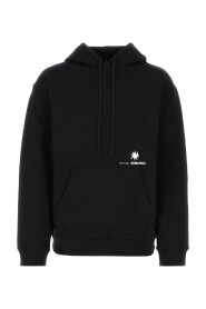 Zwart katoen oversize sweatshirt