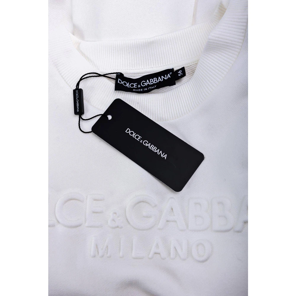 Dolce & Gabbana Heren Ronde Hals Sweatshirt White Heren
