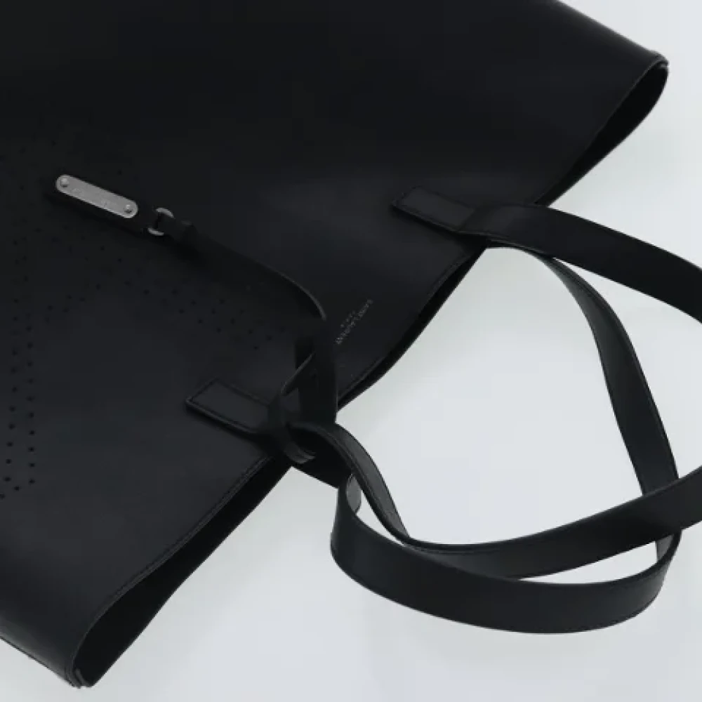 Yves Saint Laurent Vintage Pre-owned Leather handbags Black Dames