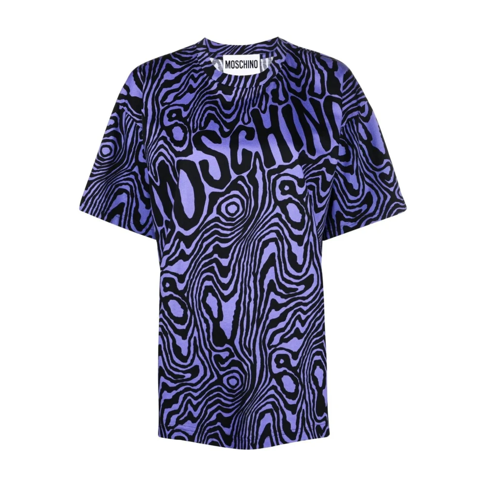 Moschino Women's Blue T-Shirt - T-Shirts - Xs - Tops