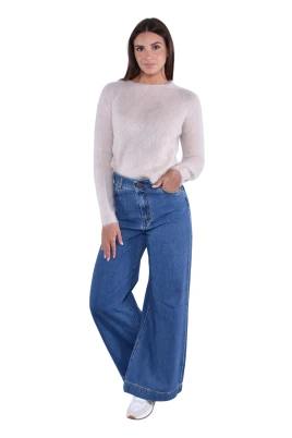 Mohairblandning rund hals tröja