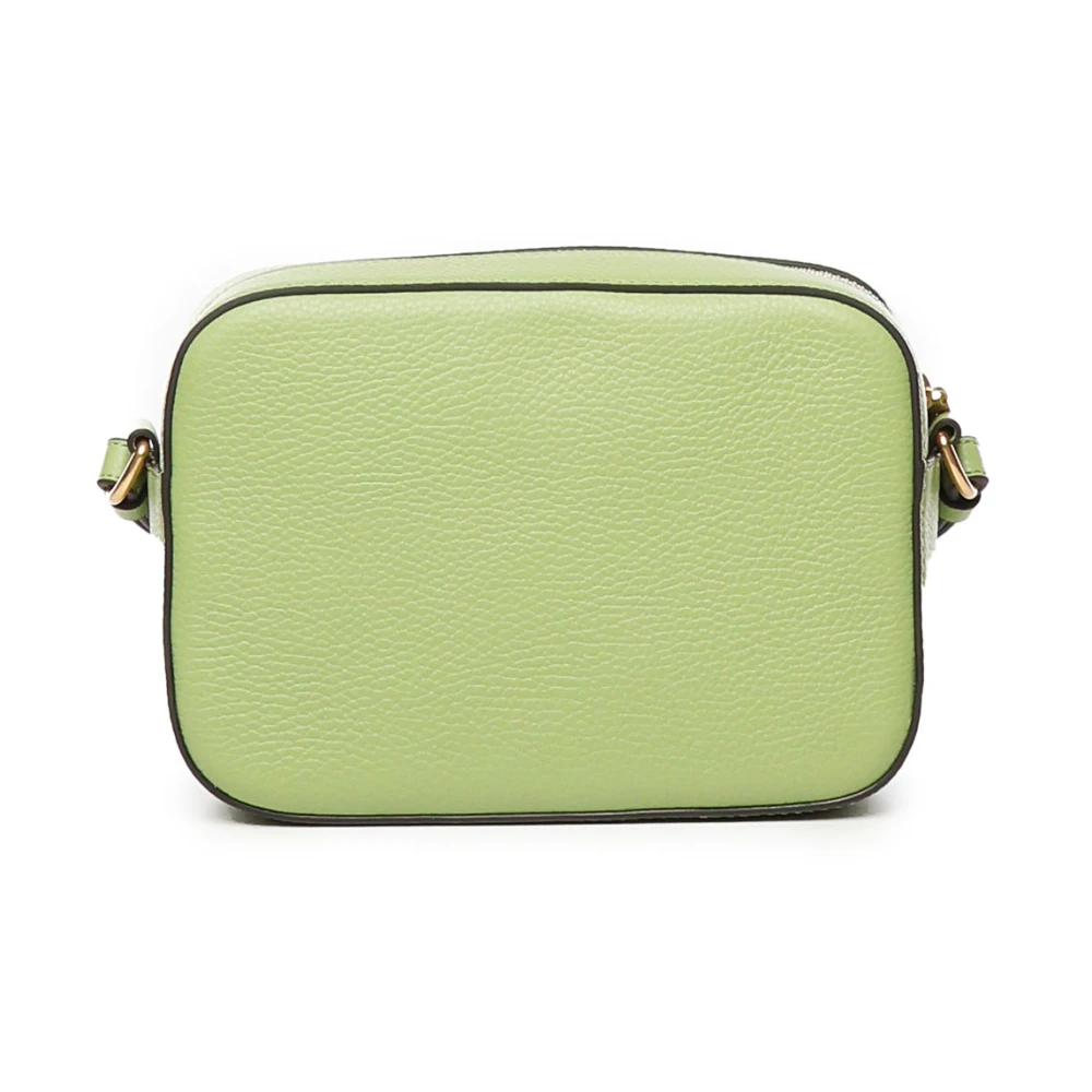 Coccinelle Leren tas met Plectrum sluiting Green Dames