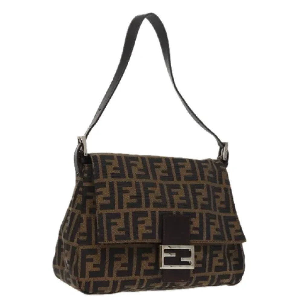 Fendi Vintage Pre-owned Canvas fendi-bags Brown Dames
