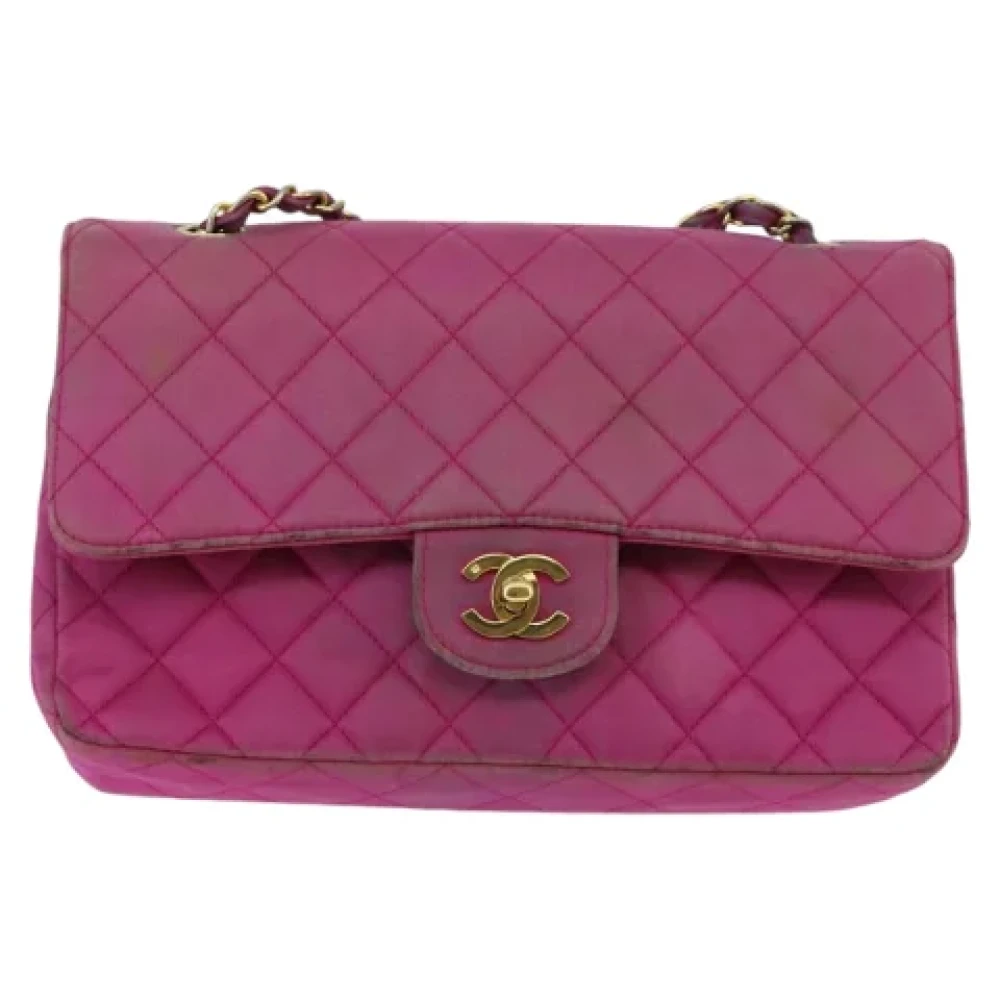 Chanel Vintage Pre-owned Satin chanel-bags Pink Dames