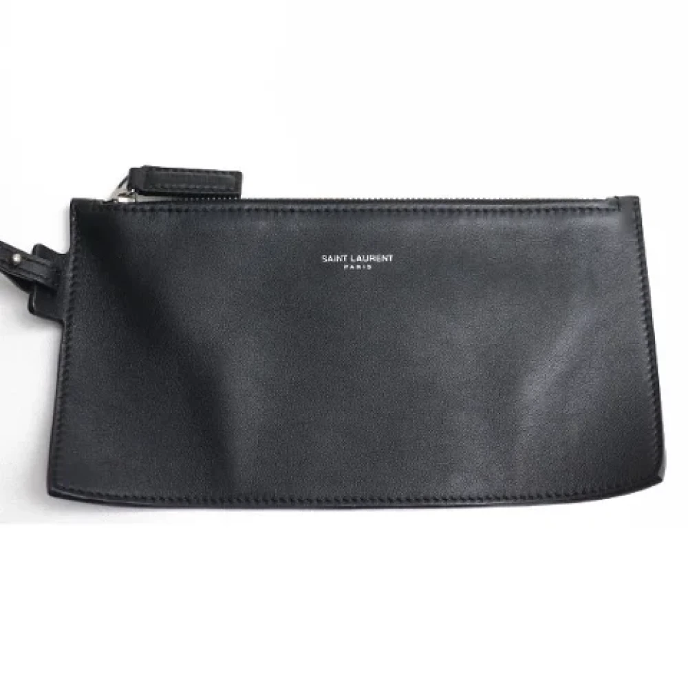 Yves Saint Laurent Vintage Pre-owned Canvas handbags Black Dames
