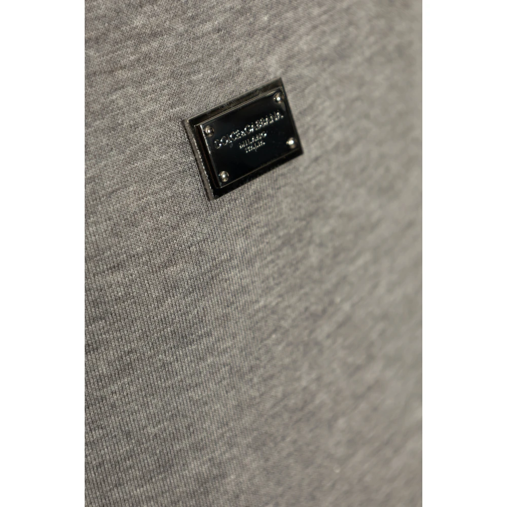 Dolce & Gabbana T-shirt met logo Gray Heren