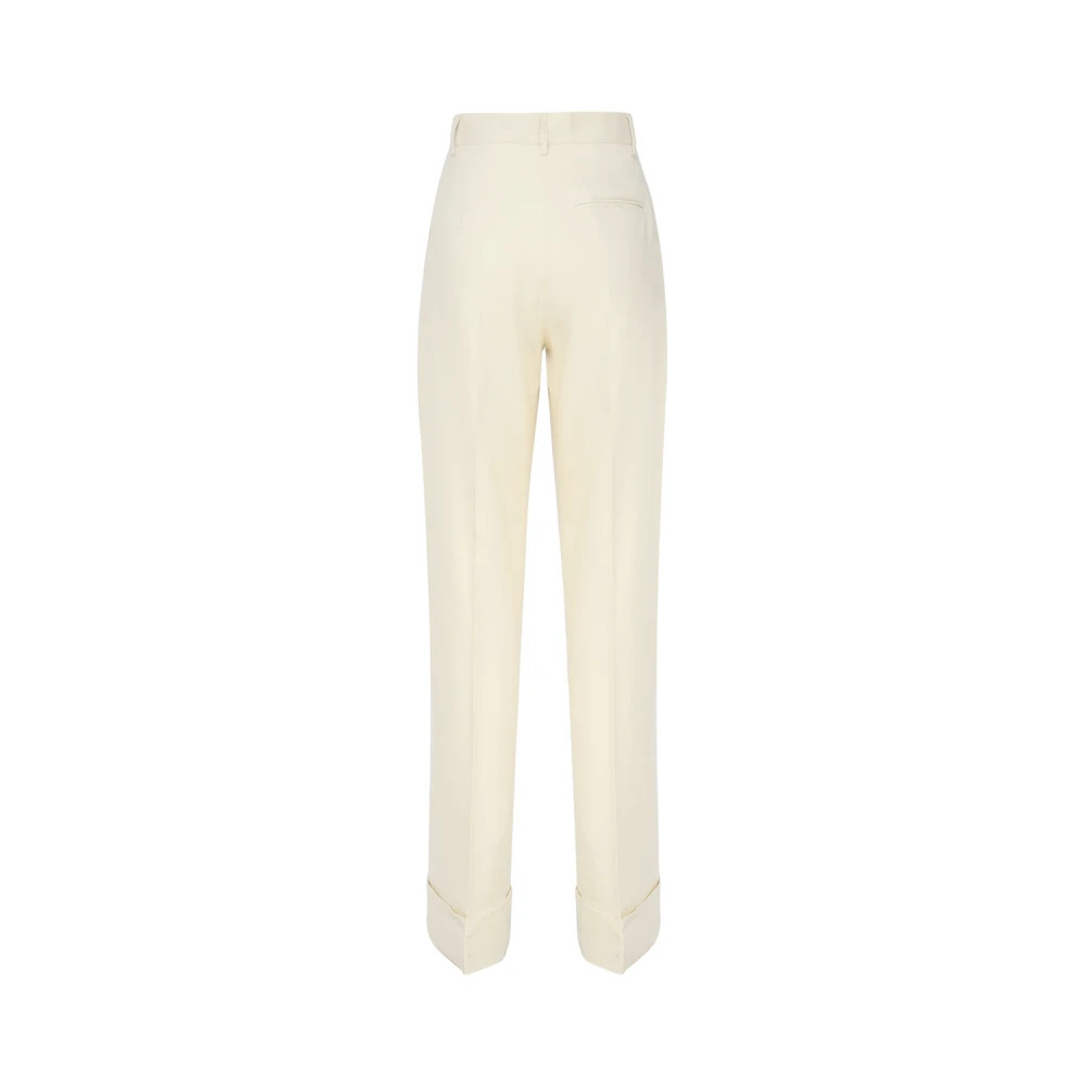 Andamane Gele Linnen Blend Nathalie Broek Beige Dames