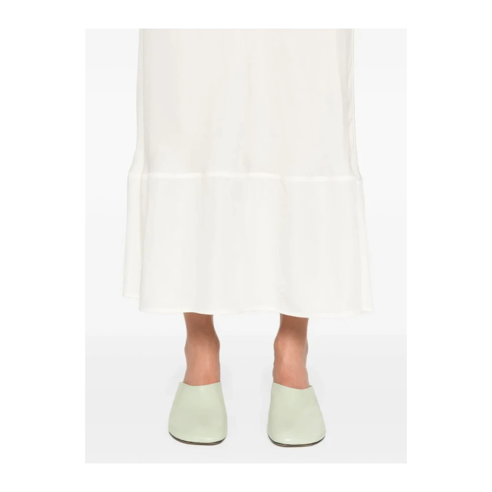 Lemaire Witte Asperges Bias Cut Lange Rok Beige Dames