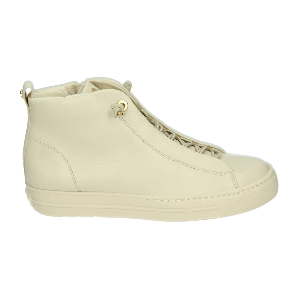 Paul Sportieve Leren Sneakers Dames Schoenen Beige