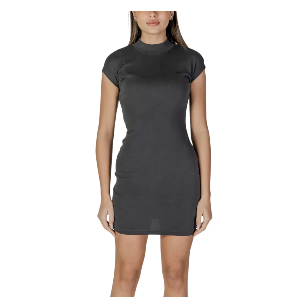 Calvin Klein Jeans Korte jurken Collectie: Lente Zomer Black Dames