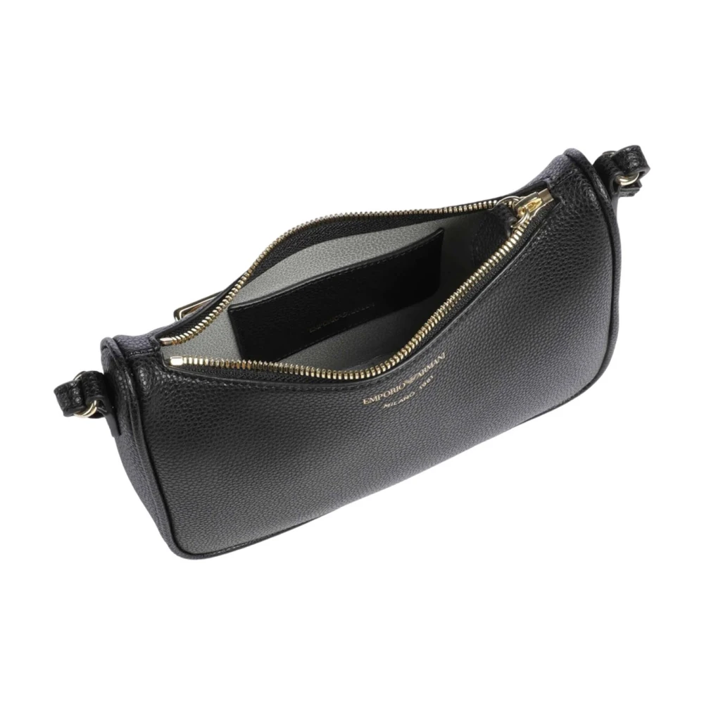 Giorgio Armani Zwarte Synthetische Dames Schoudertas Black Dames