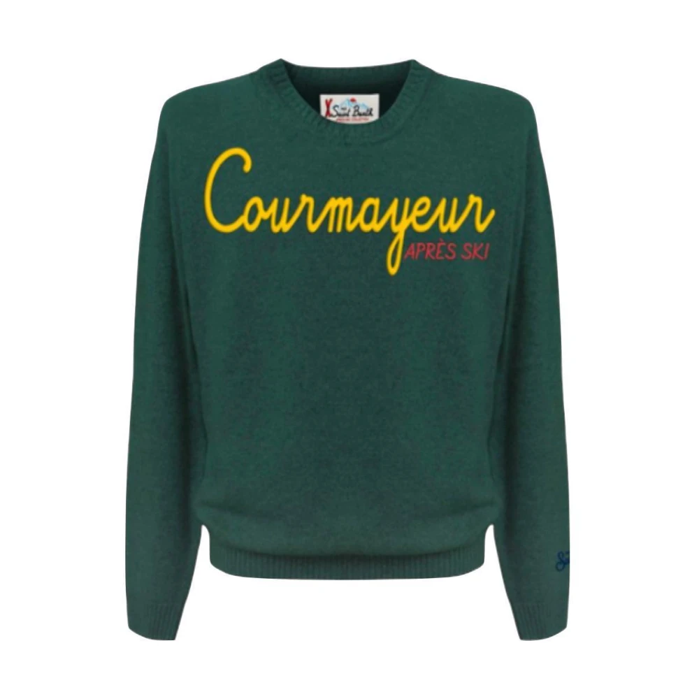 MC2 Saint Barth Groene Crew Neck Sweater Courmayeur Green Heren